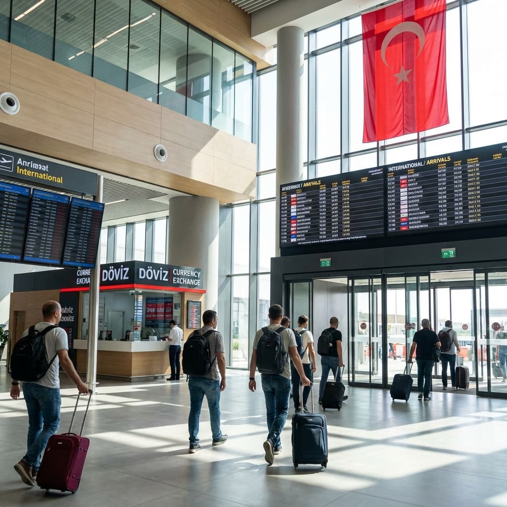 Airport arrivals area