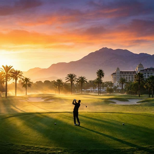 Sunrise at Carya Golf Club: The golden hour in Belek
