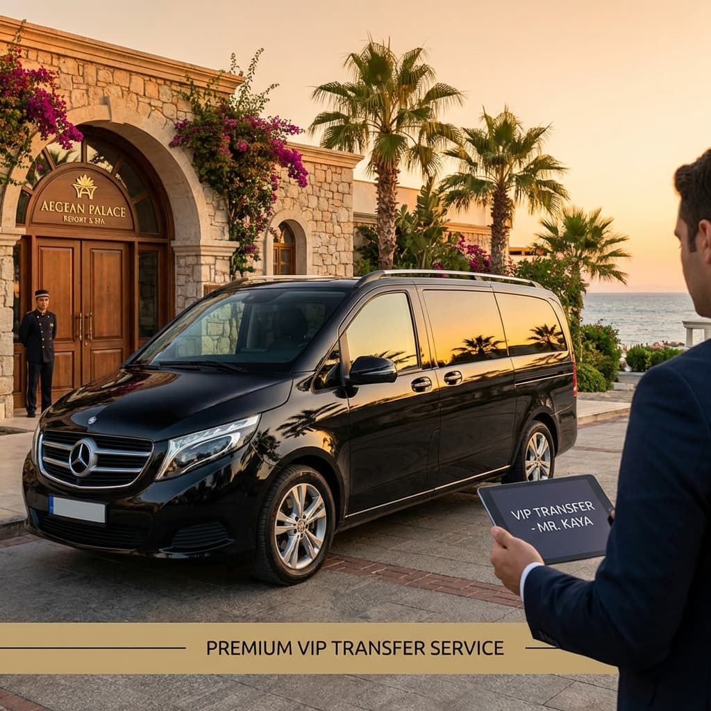 Premium VIP transfer vehicle at airport