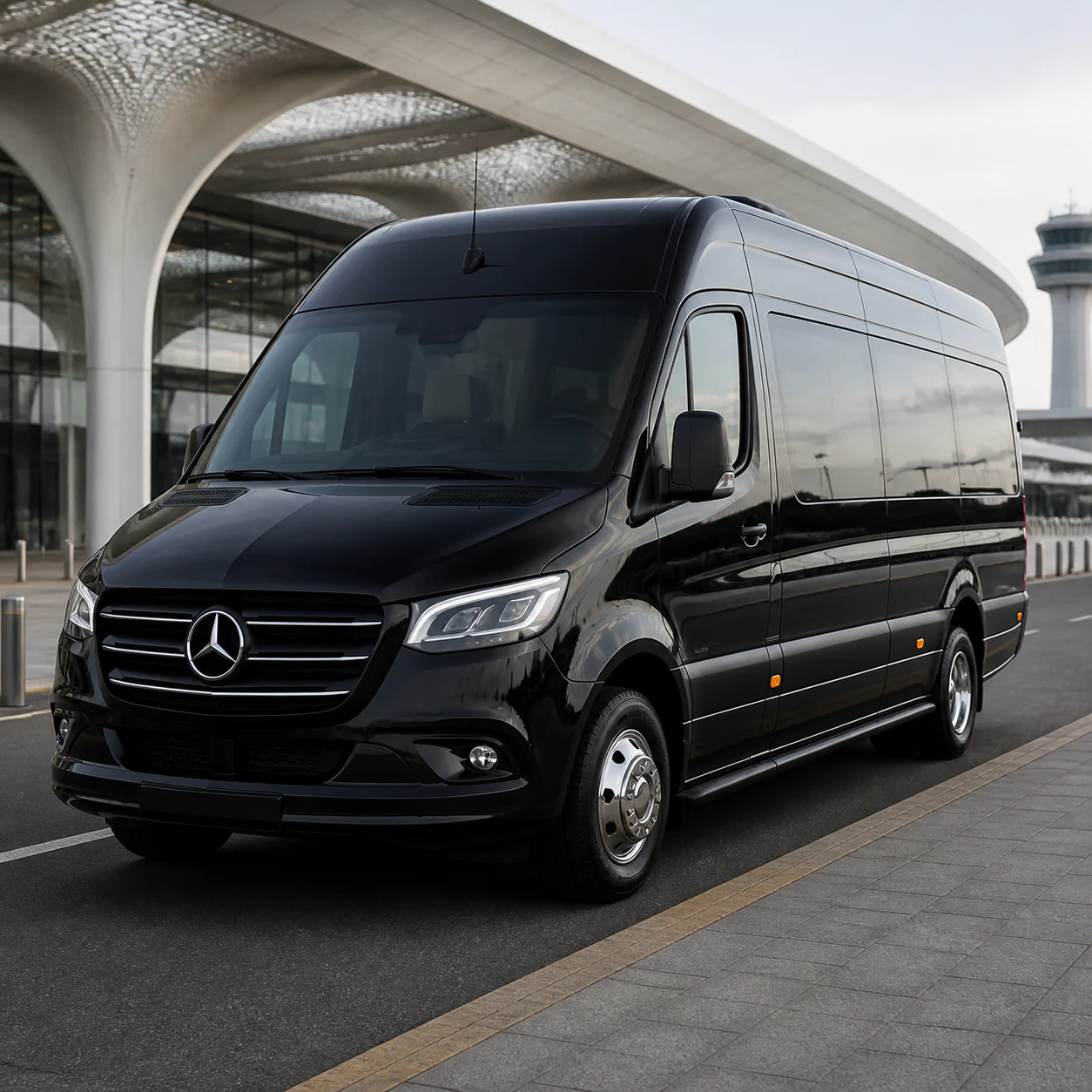 Privater Minibus 10 — repräsentative Außenansicht